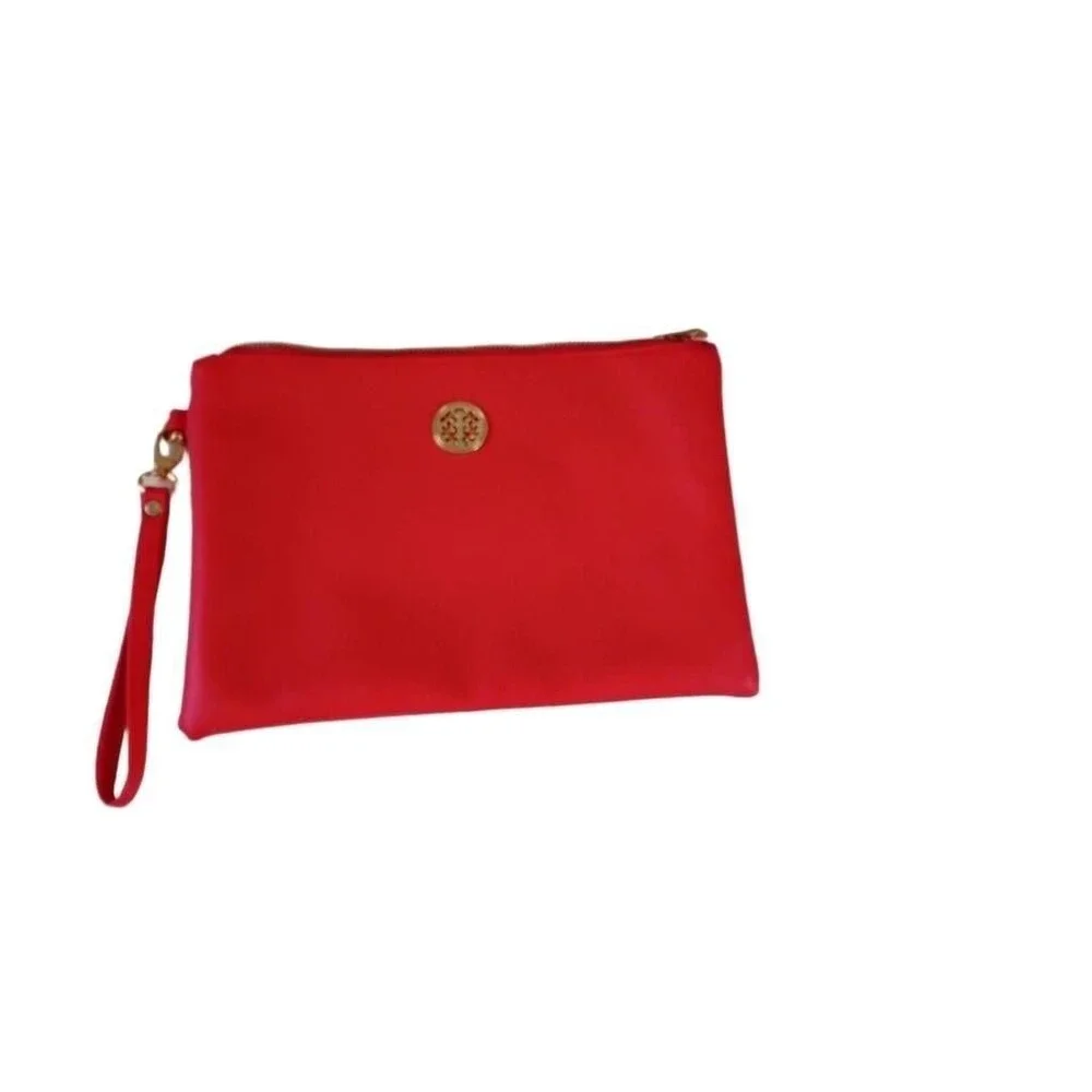 Shiseido Red Novelty Wristlet Cosmetic Pouch
